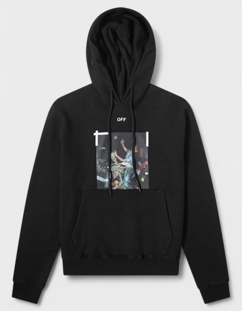 Pascal Print Slim Hoodie 'Black/White'