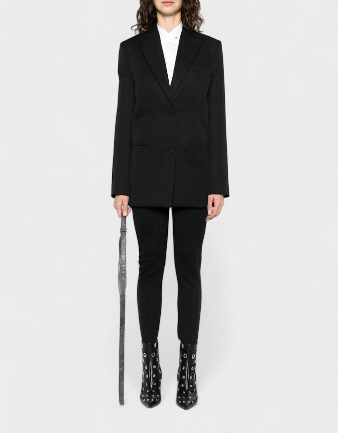 Wool Tomboy Blazer Jacket Black