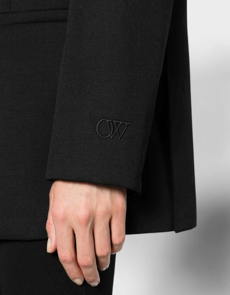 Wool Tomboy Blazer Jacket Black