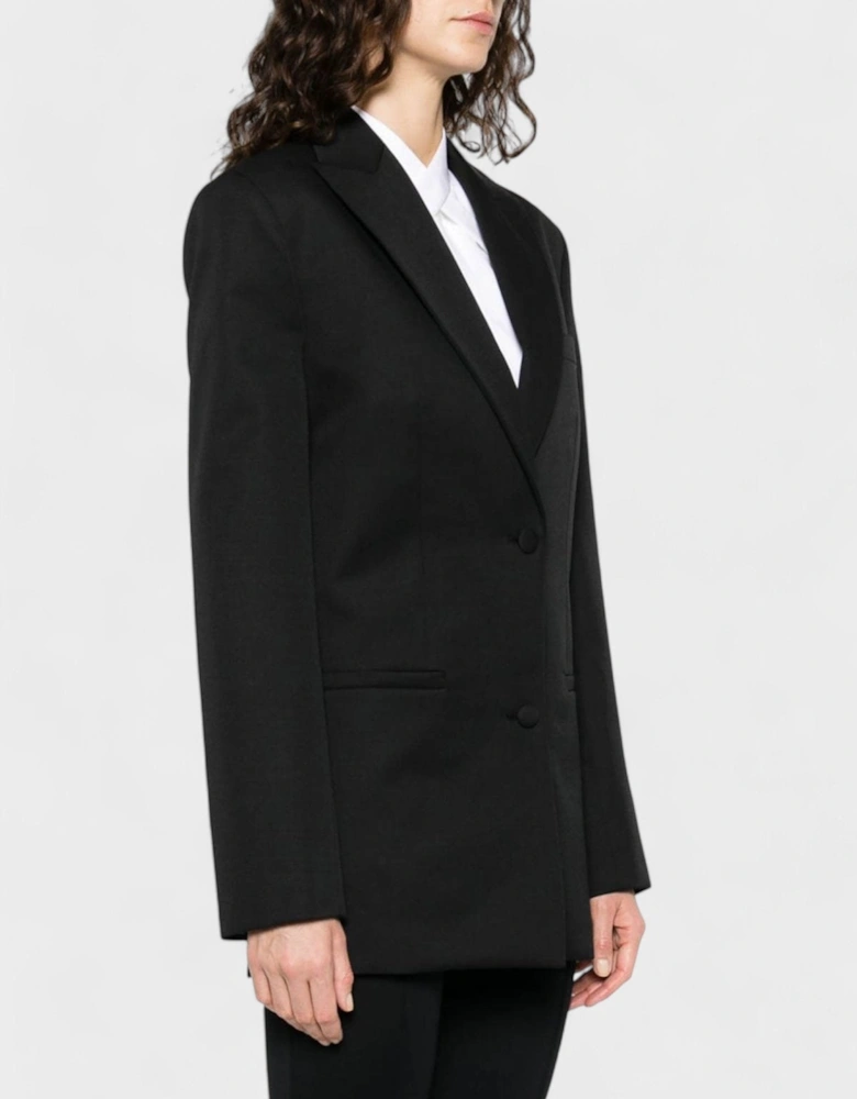 Wool Tomboy Blazer Jacket Black