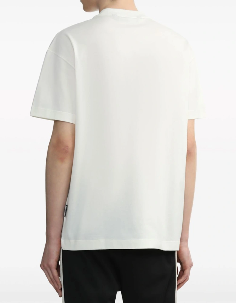 Monogram Studded T Shirt White