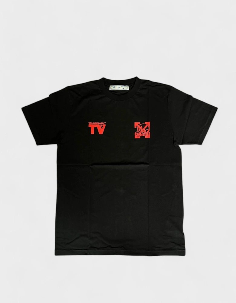 Off White Katsu TV S/S T-Shirt Black Red