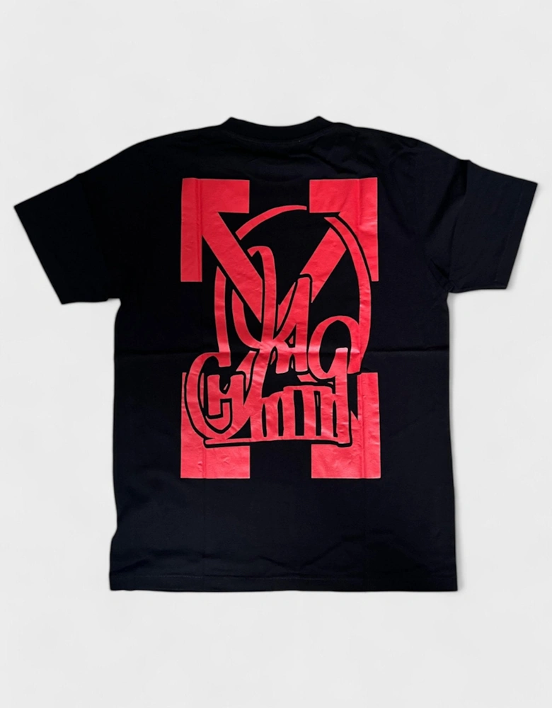 Off White Katsu TV S/S T-Shirt Black Red