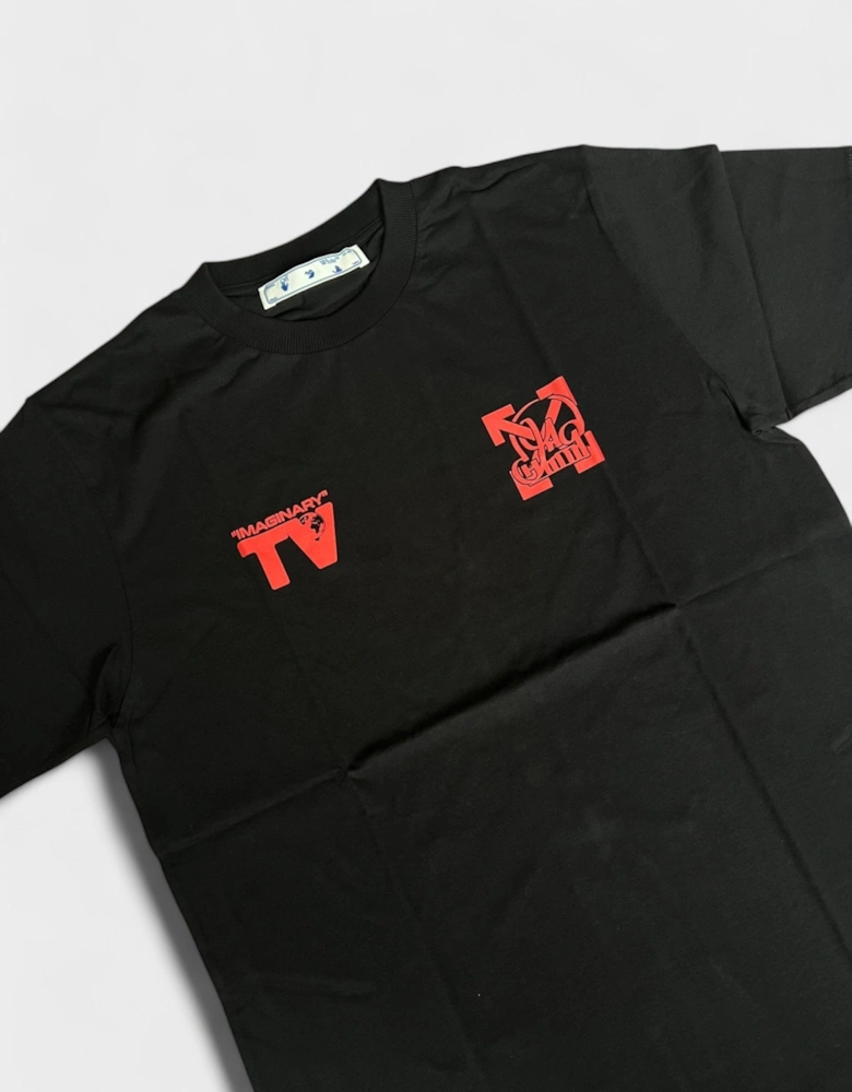 Off White Katsu TV S/S T-Shirt Black Red