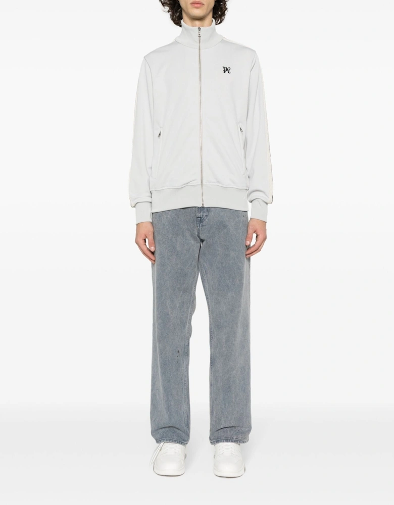 Monogram Track Jacket Light Grey