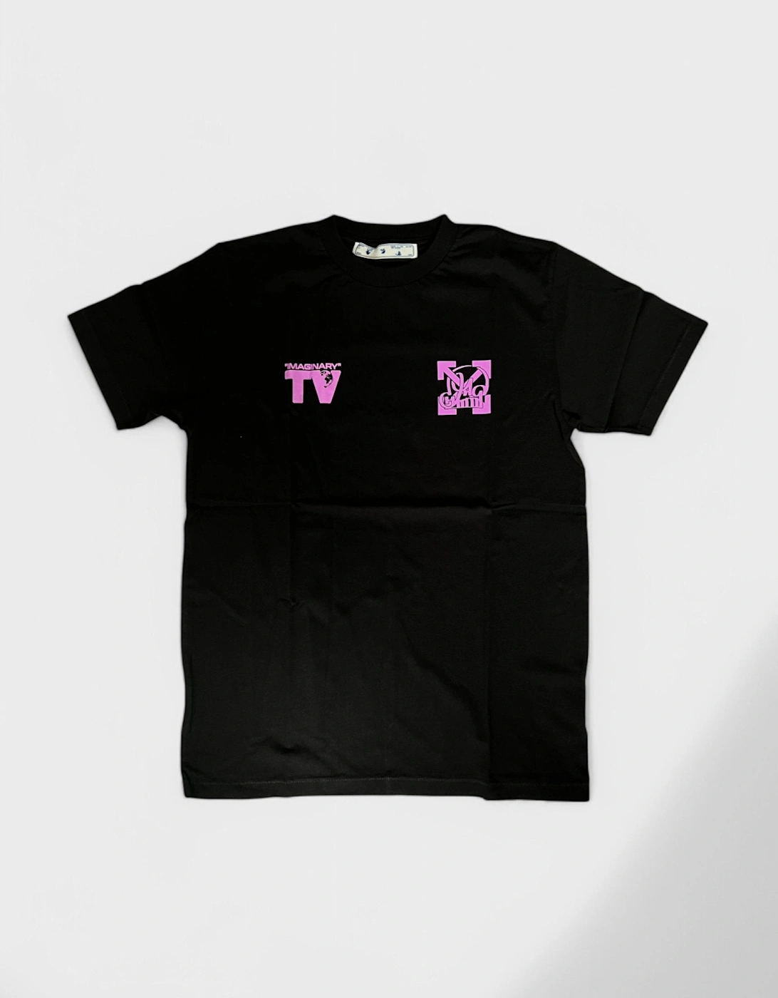 Off White Katsu TV S/S T-Shirt Black Violet