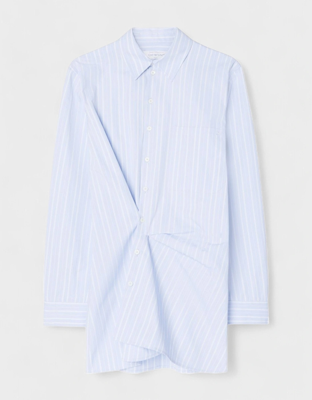 Stripe Poplin Twist Shirt Short Dress, 5 of 4