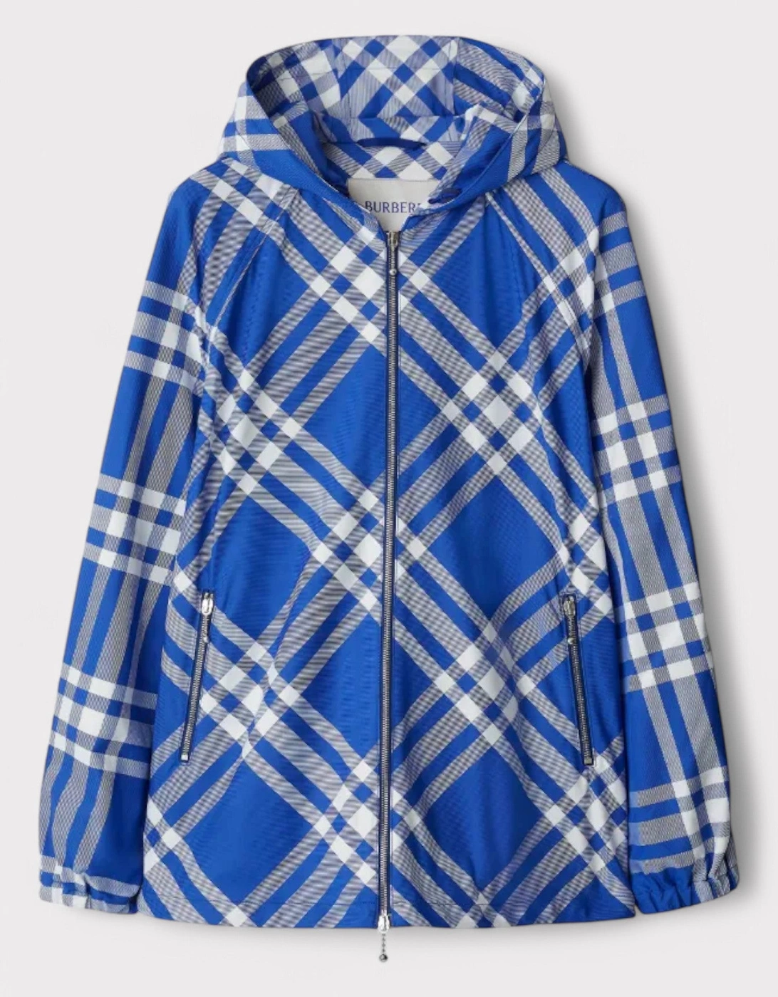 Check Pattern Hooded Jacket Blue, 4 of 3