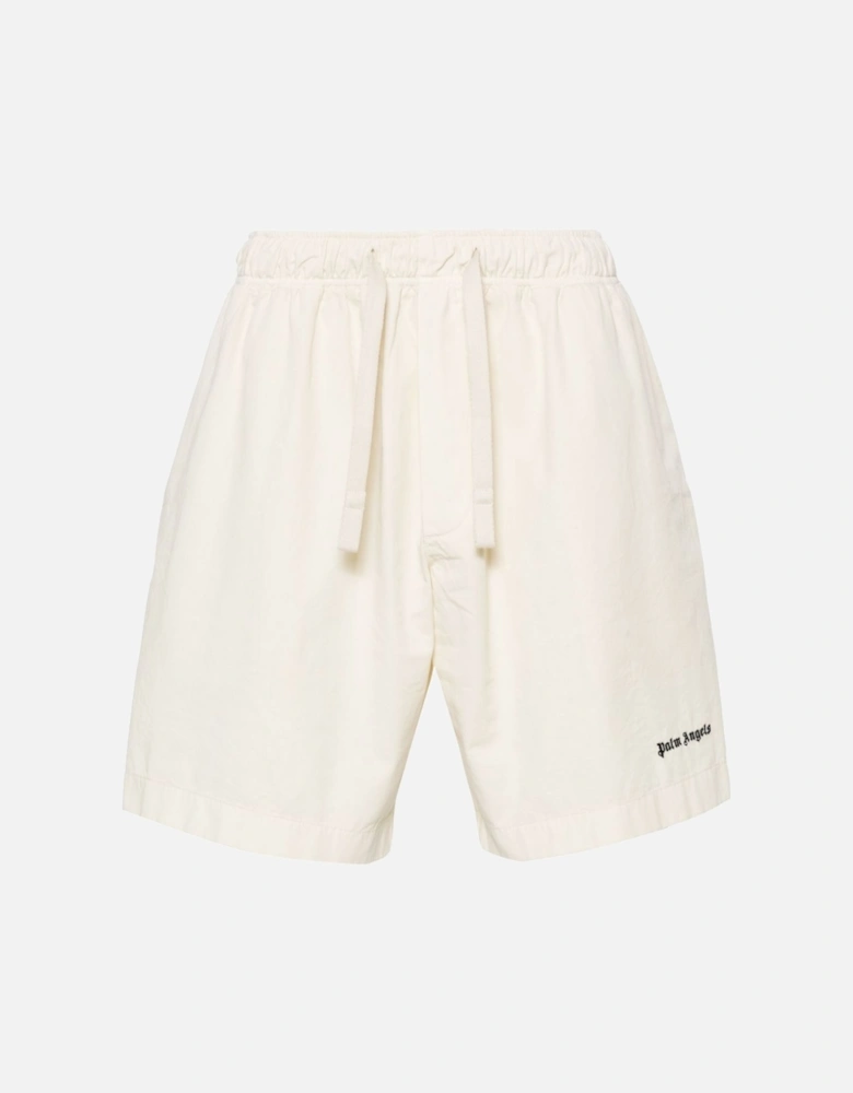 Monogram Studded Sweatshorts White