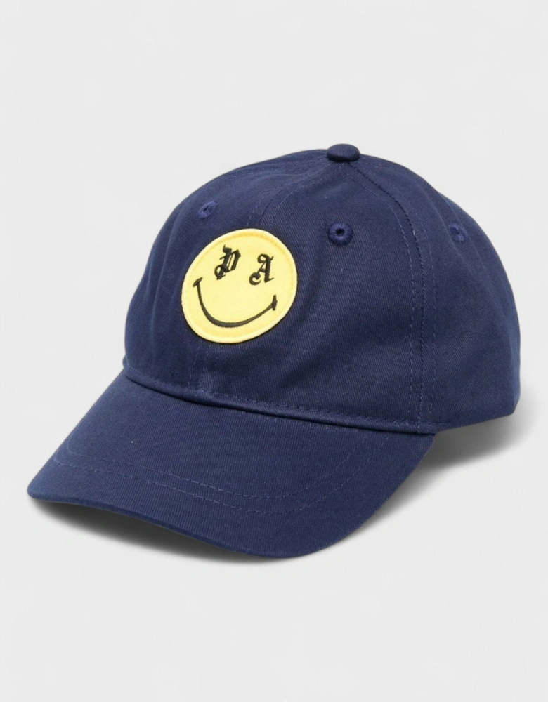 Boys Smiley Baseball Cap Navy Blue