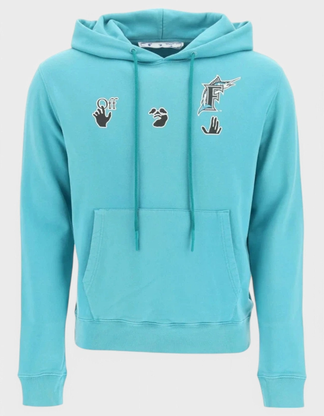 Mlb Miami Marlins Hoodie Lake Blue, 3 of 2