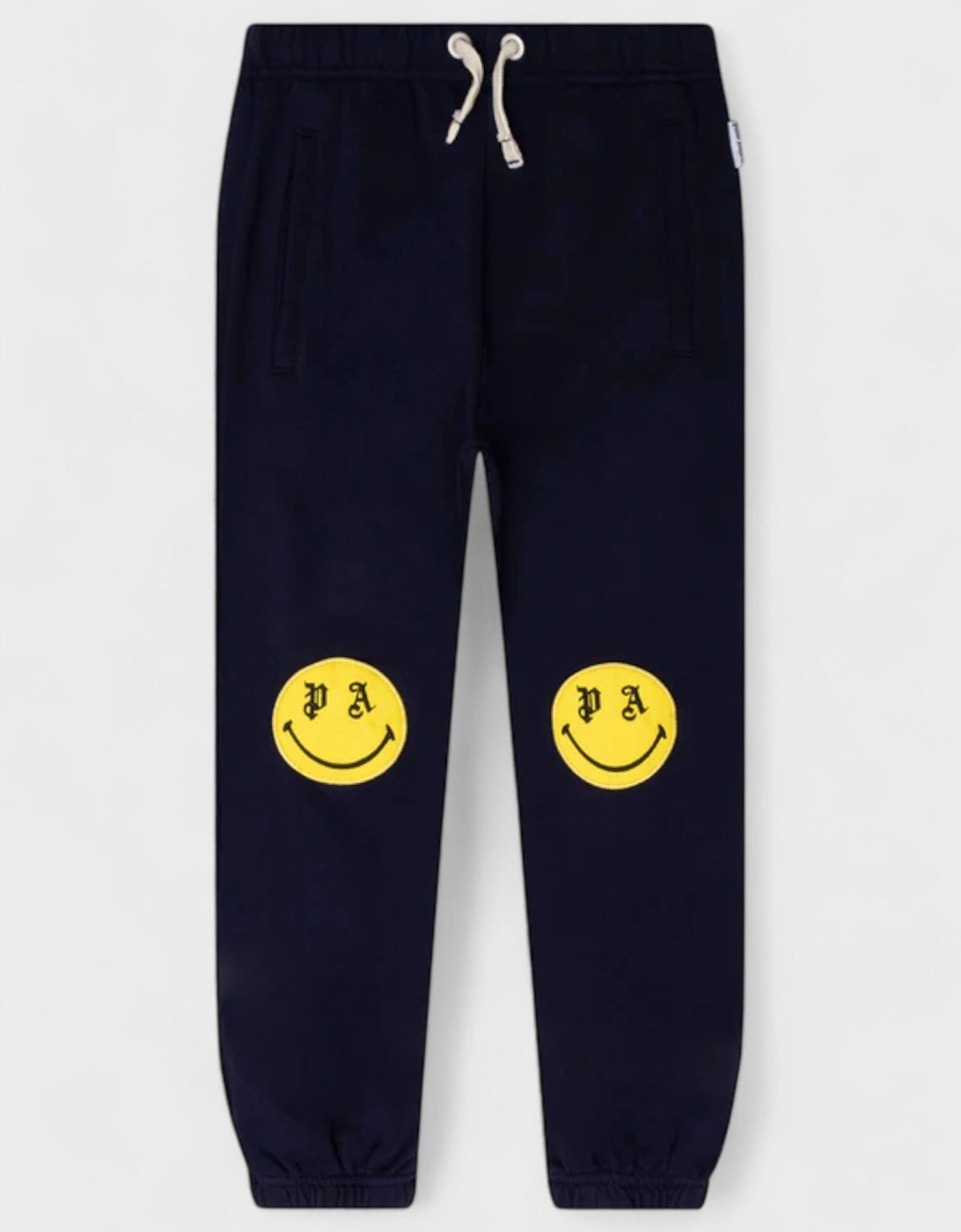 Boys Smiley Sweatpants Navy Blue, 3 of 2