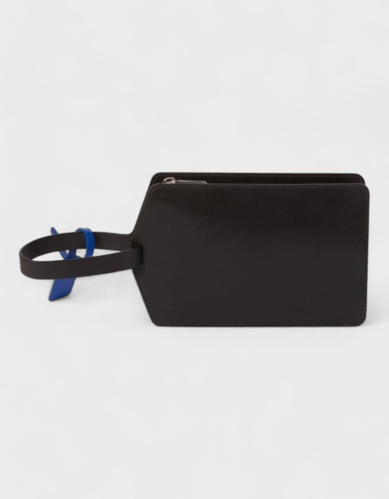 Zip Tie Medium Clutch Bag Black