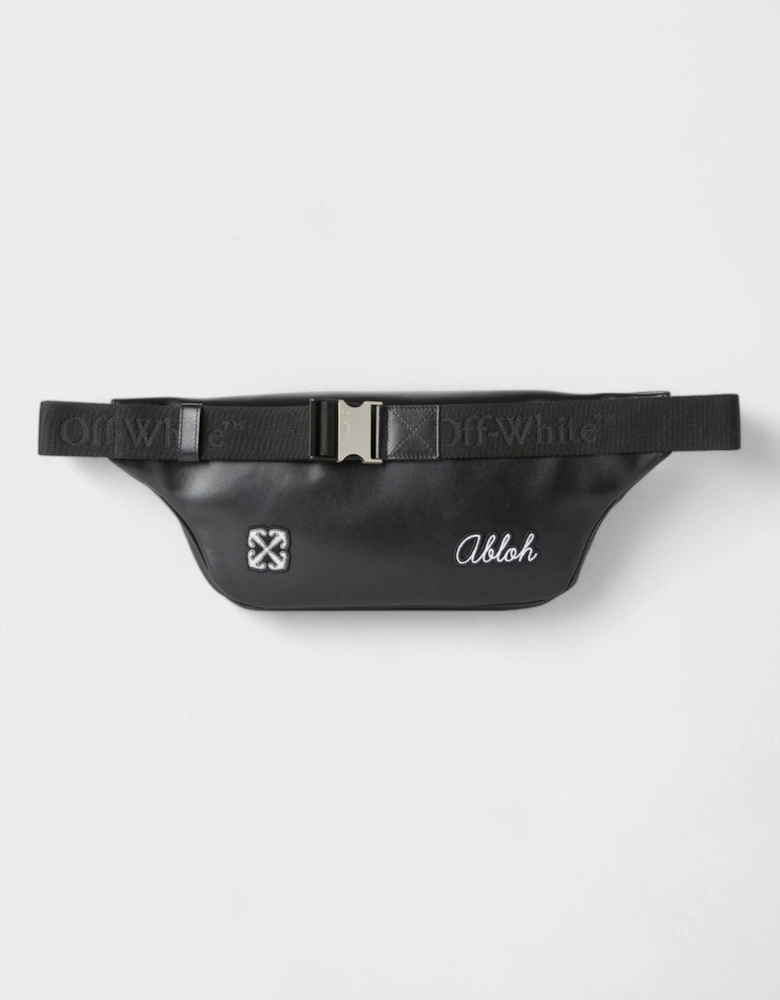 Varsity Patch Waist Bag Black