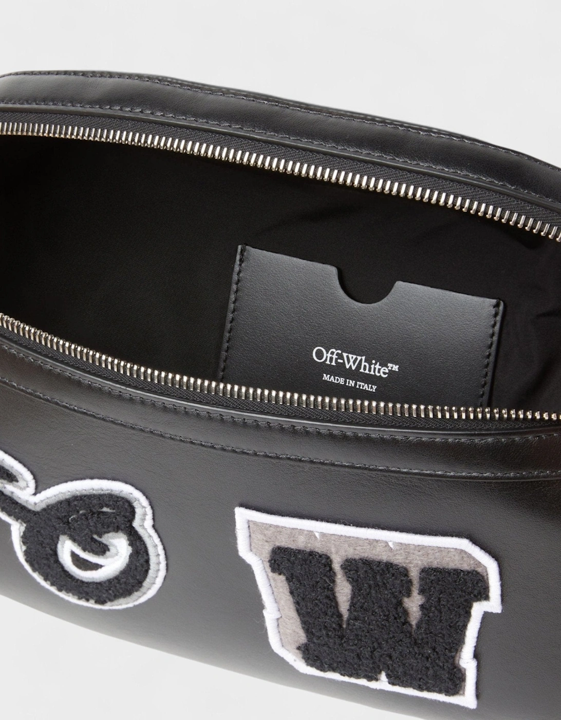 Varsity Patch Waist Bag Black