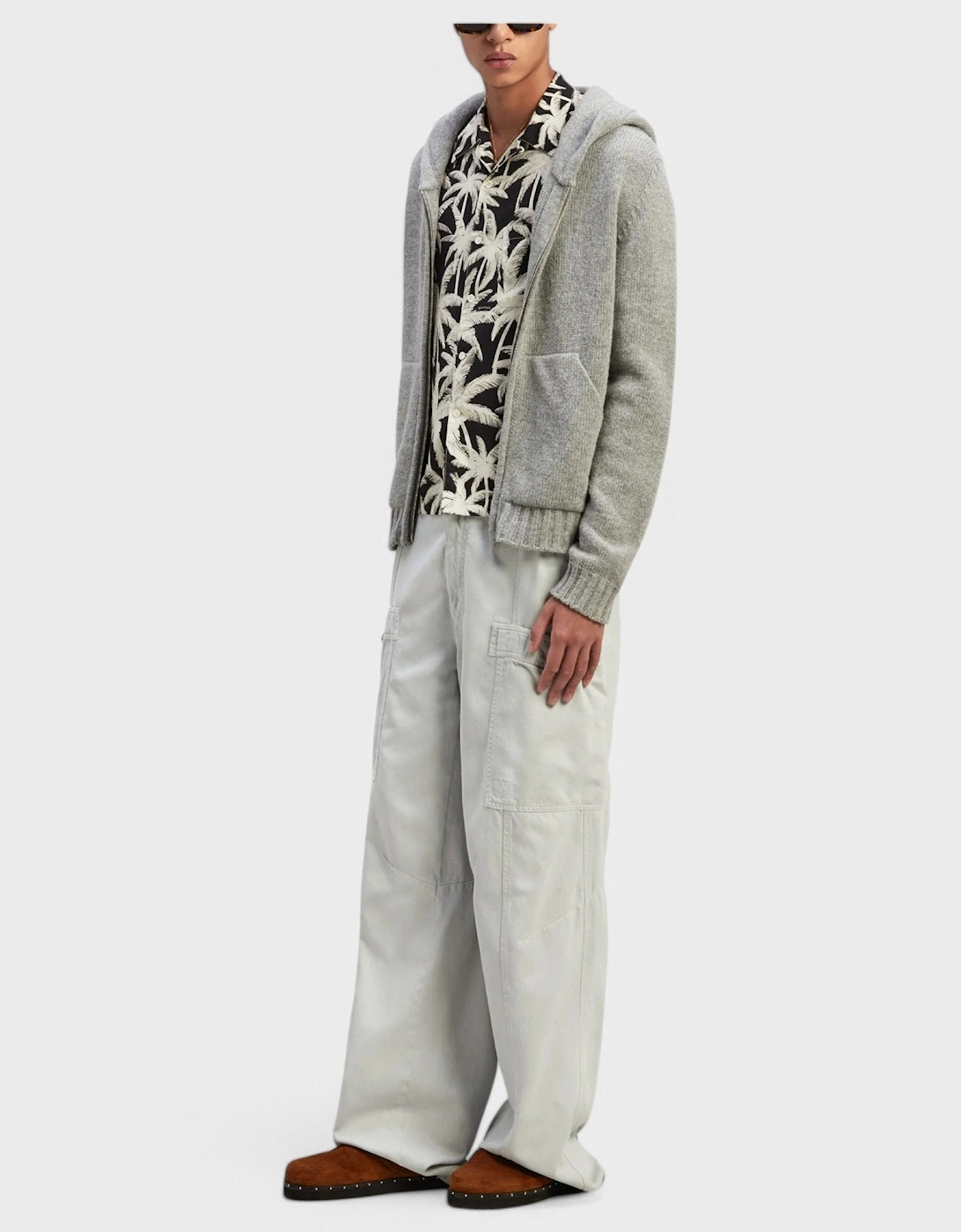 Palms All Over Shirt 'Black/Off White'