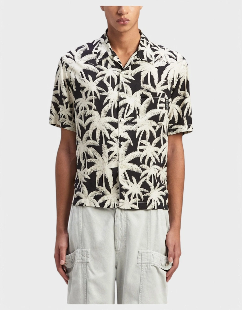 Palms All Over Shirt 'Black/Off White'
