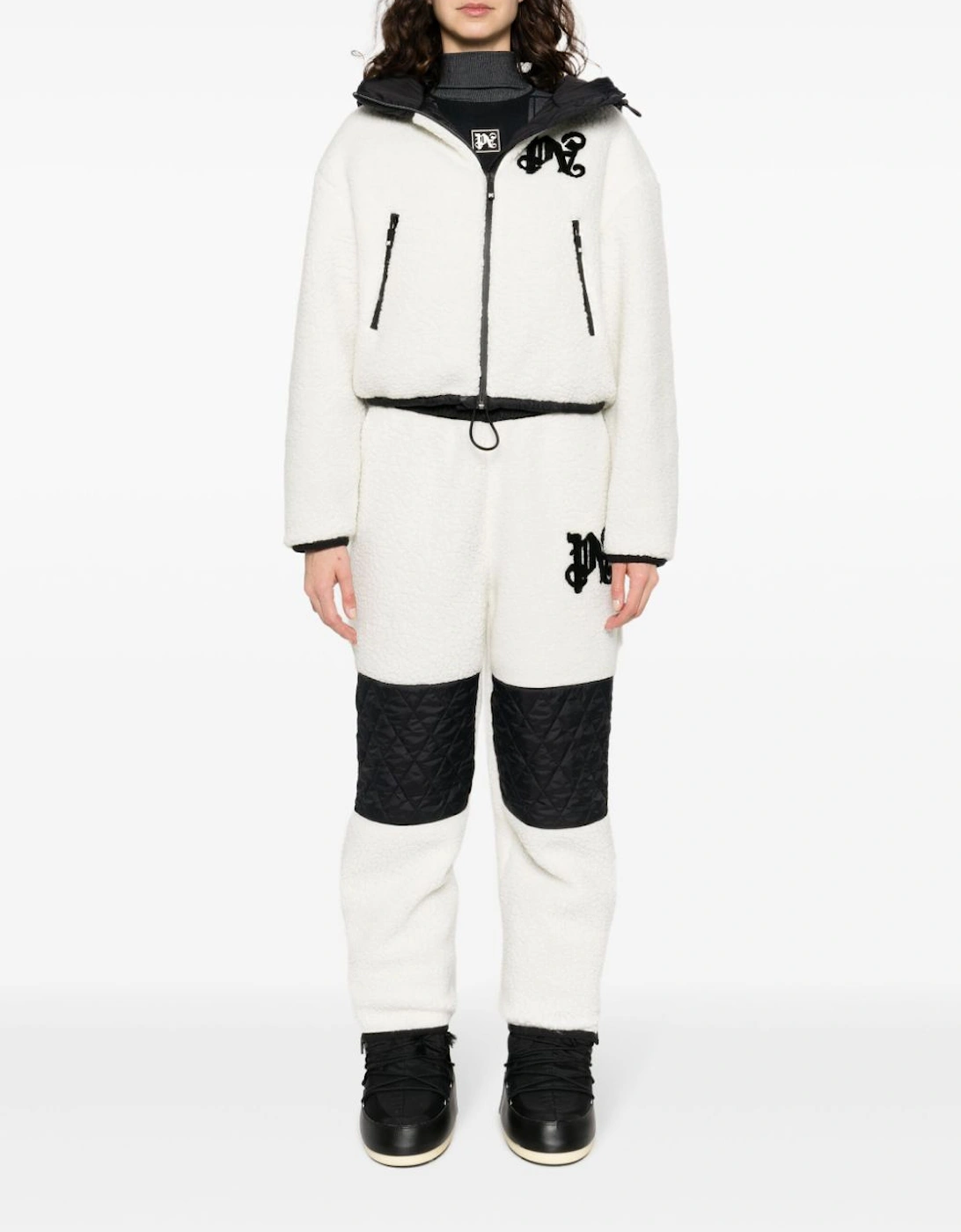 Monogram Cozy Ski Jacket White