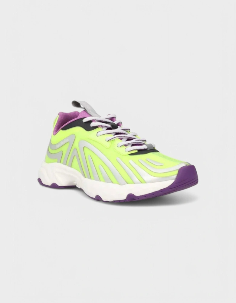 Buzz Neon Trainers Contrast Yellow Sneaker