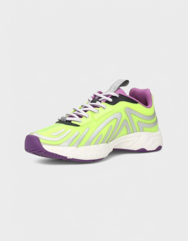 Buzz Neon Trainers Contrast Yellow Sneaker