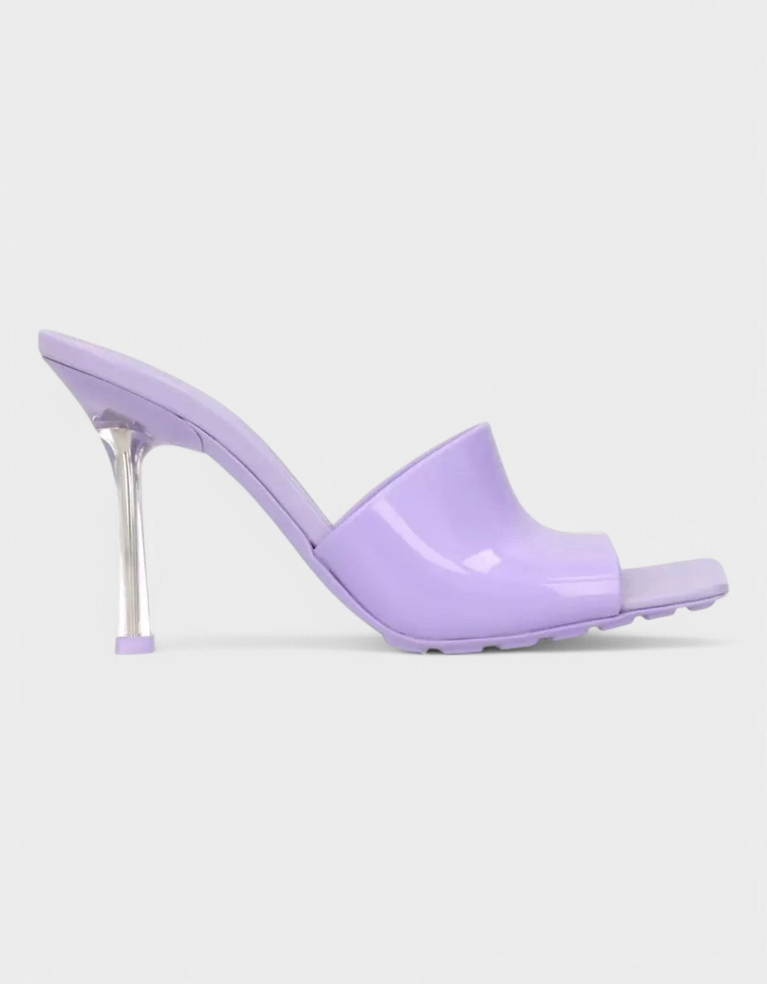 Mule Heel Sandal Puddle Sole Wisteria Purple, 7 of 6