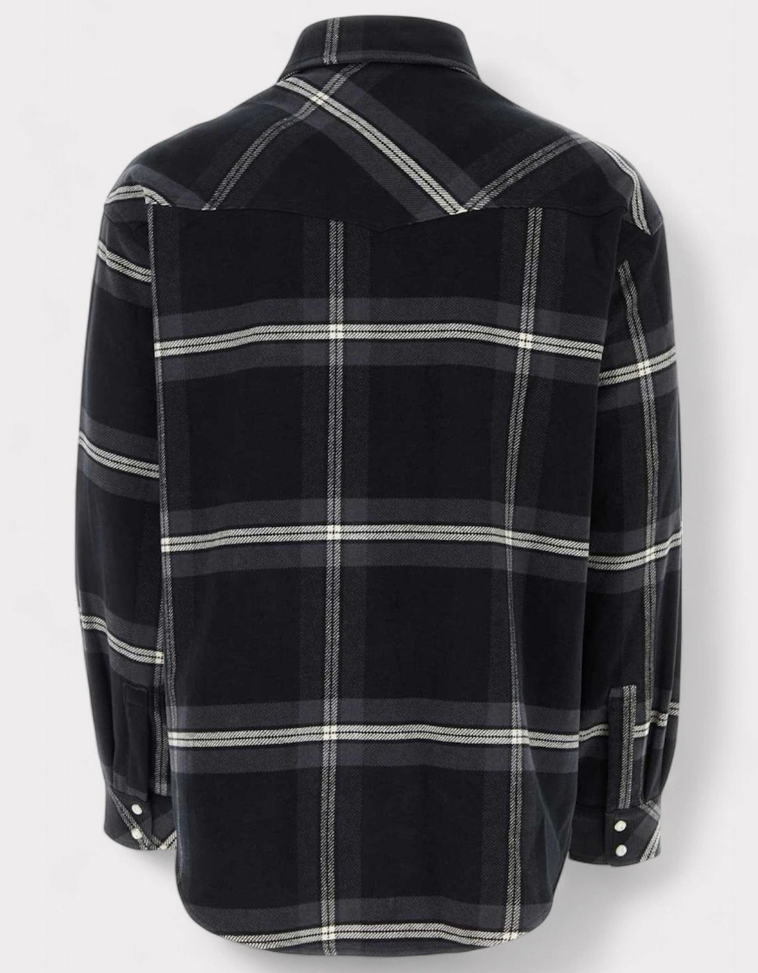 Monogram Check Overshirt Black