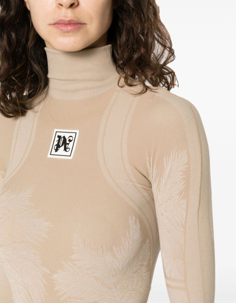 Baselayer Ski Top Beige
