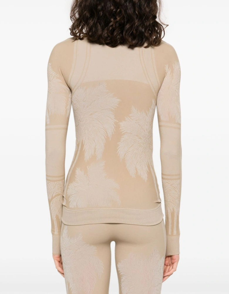 Baselayer Ski Top Beige
