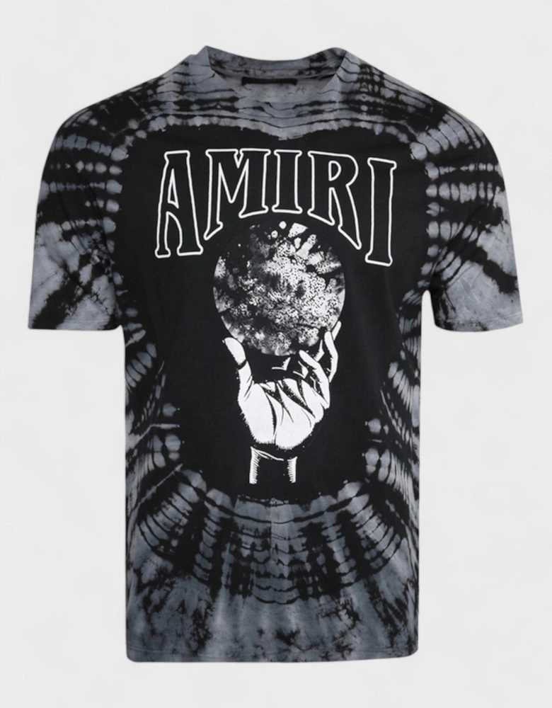 Crystal Ball Tie Dye T Shirt Black
