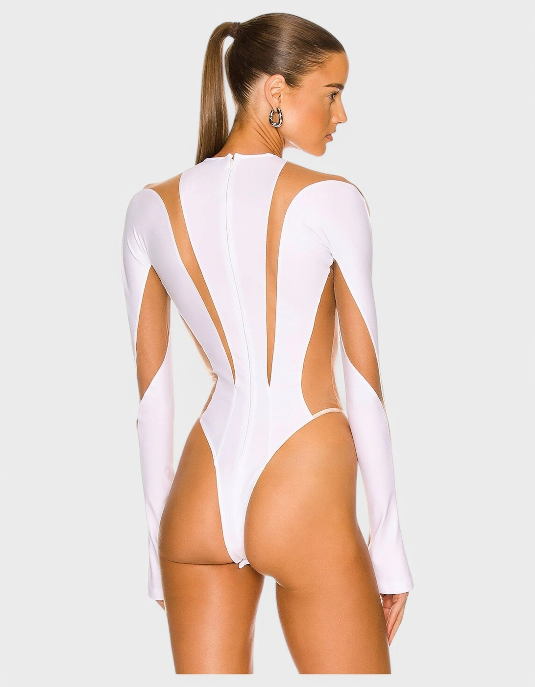 Bodysuit White Nude 01