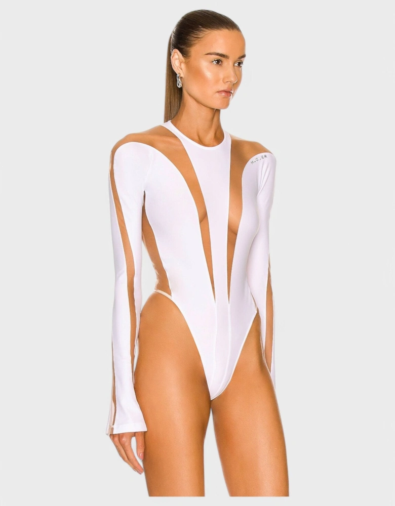 Bodysuit White Nude 01