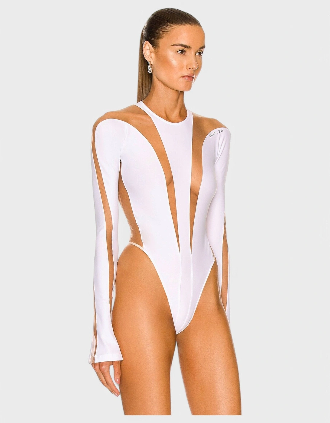 Bodysuit White Nude 01