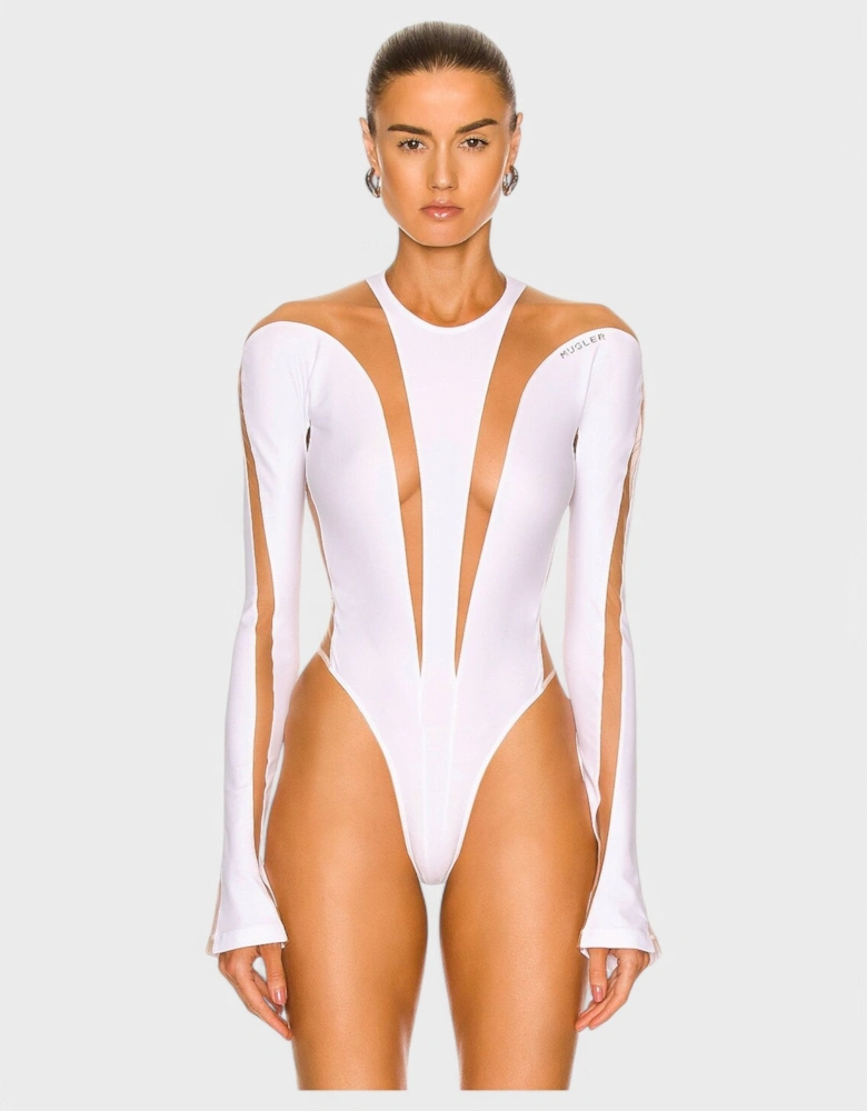 Bodysuit White Nude 01