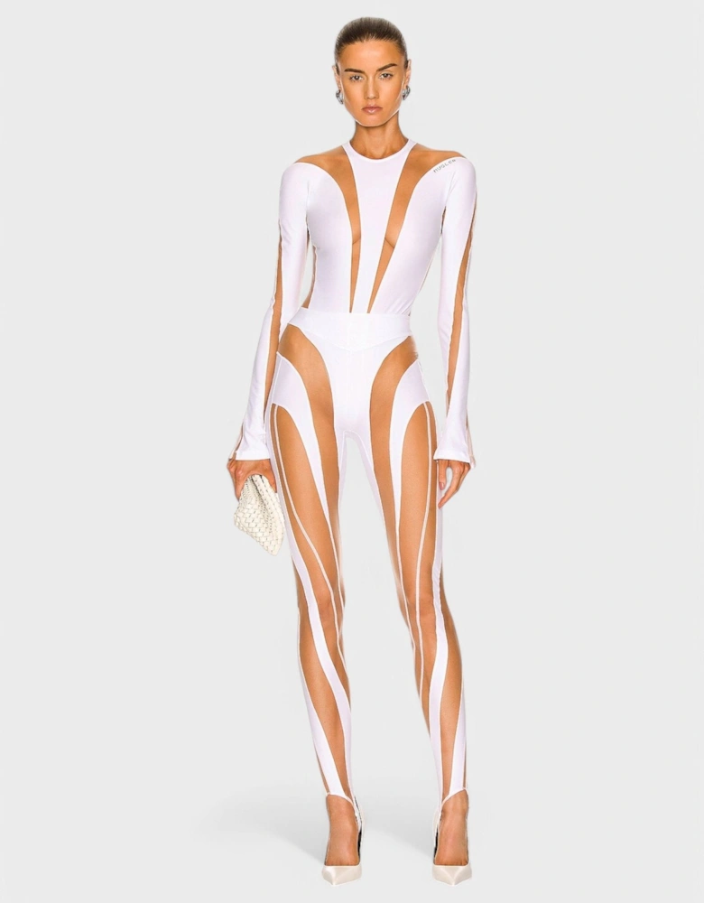 Bodysuit White Nude 01