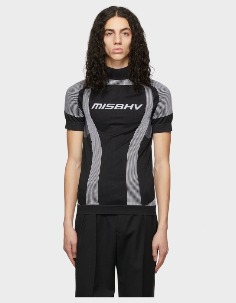 Active Classic Short Sleeve Turtleneck Black