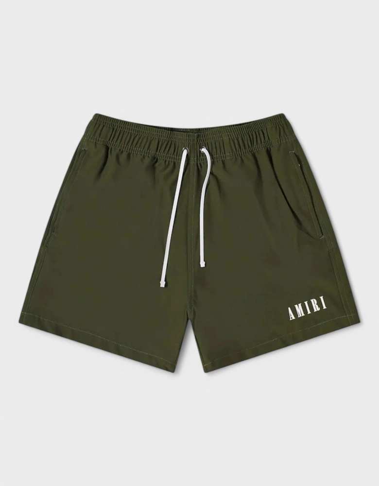 Core Logo Swim Trunk Olive Green