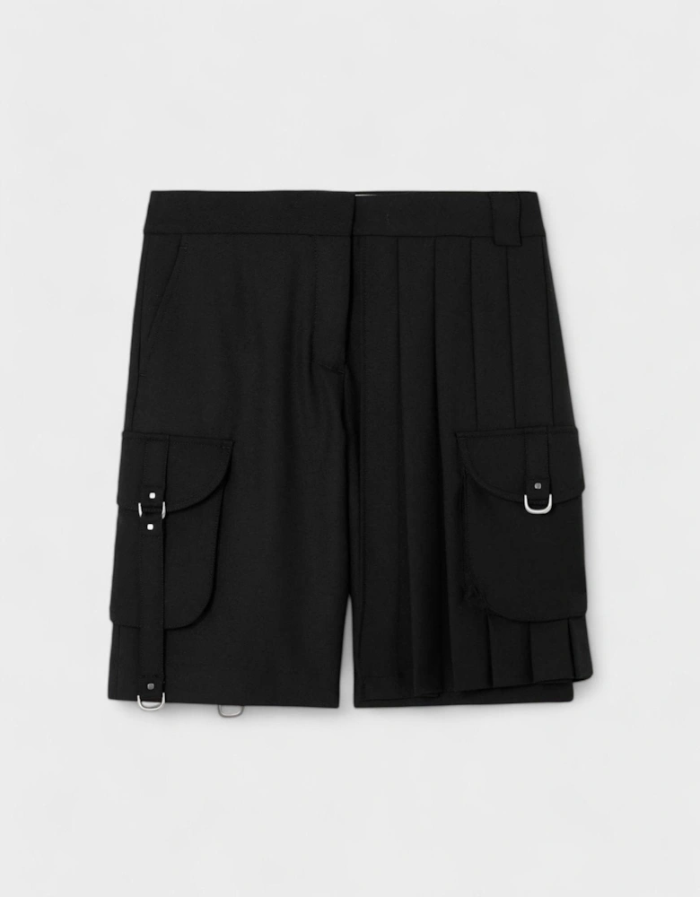 Blend Cargo Pleated Shorts Black