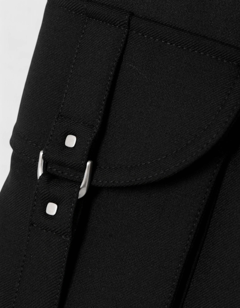 Blend Cargo Pleated Shorts Black