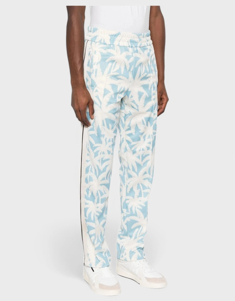 Palms All Over Track Pants 'Light Blue/Off White'