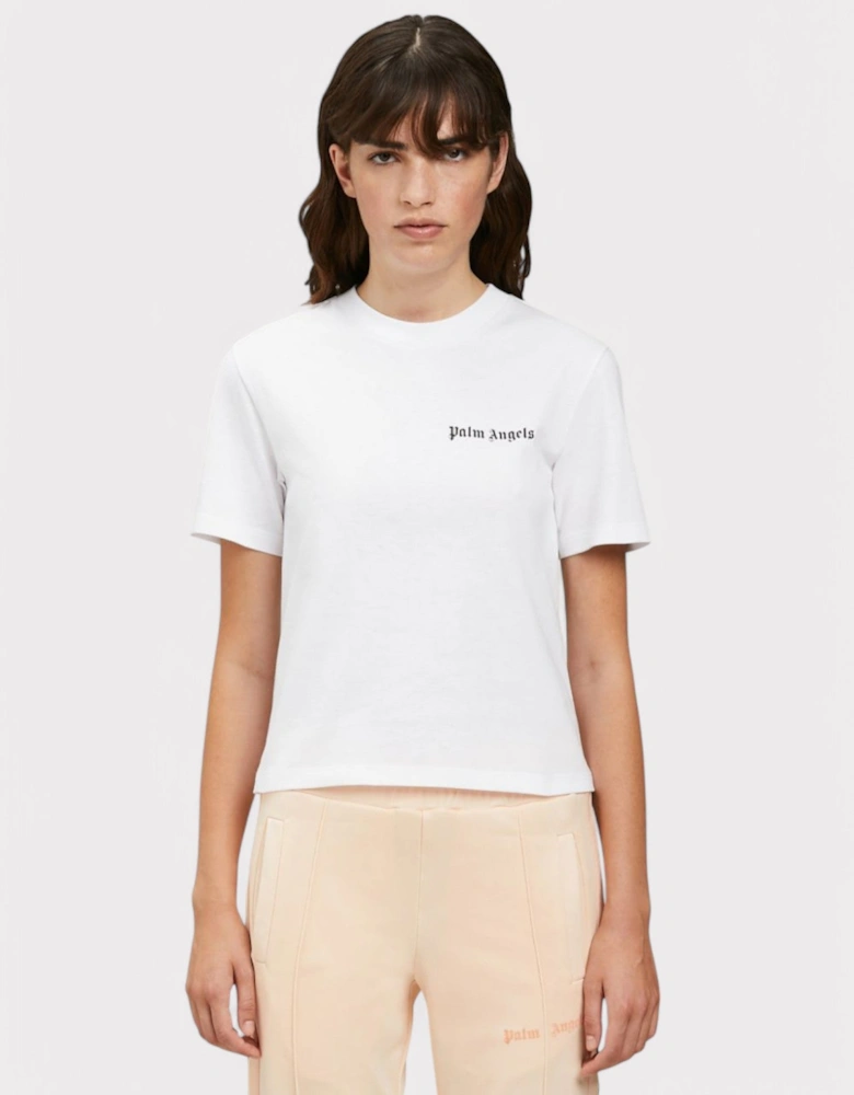 Classic Logo Fitted Tee White