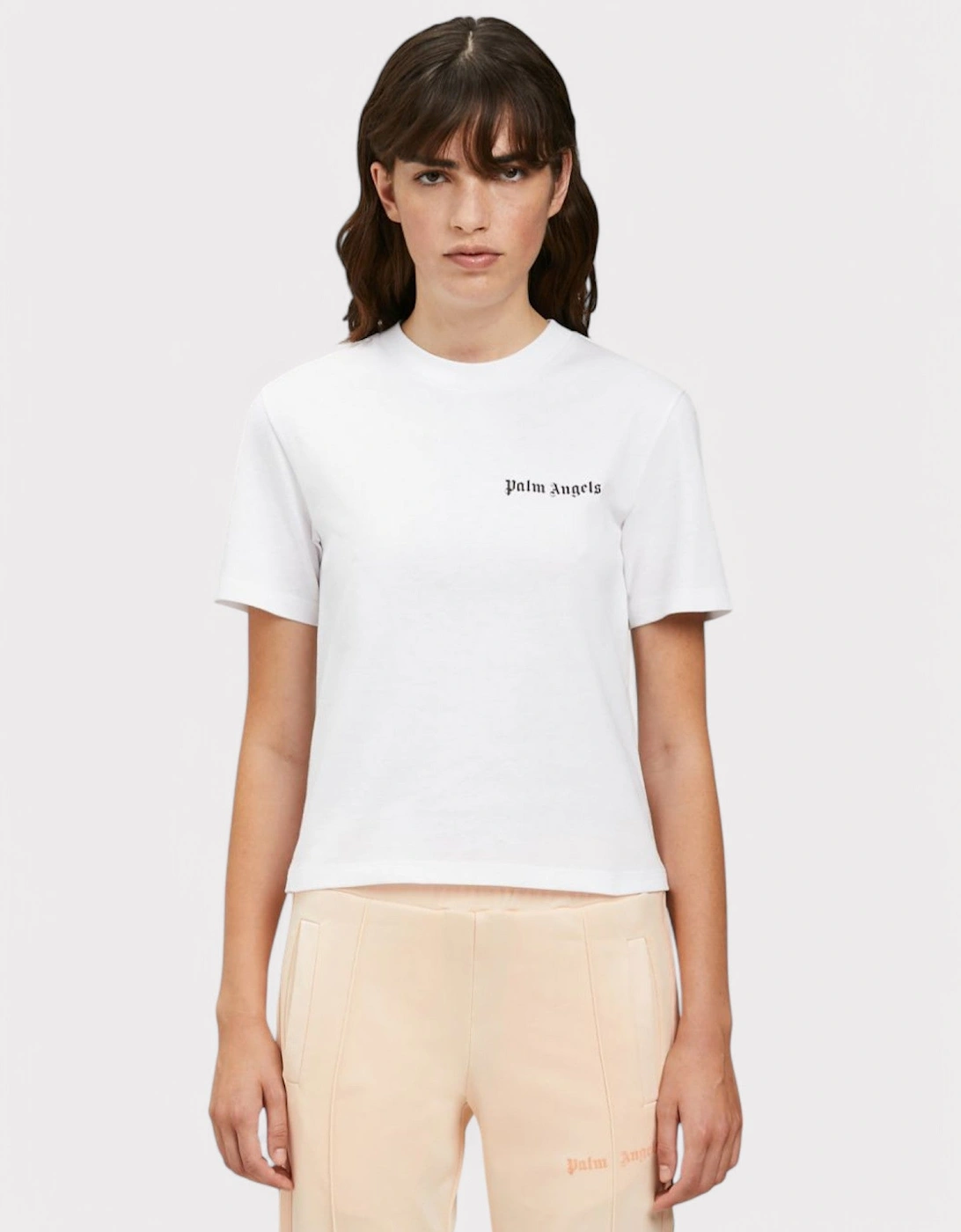 Classic Logo Fitted Tee White