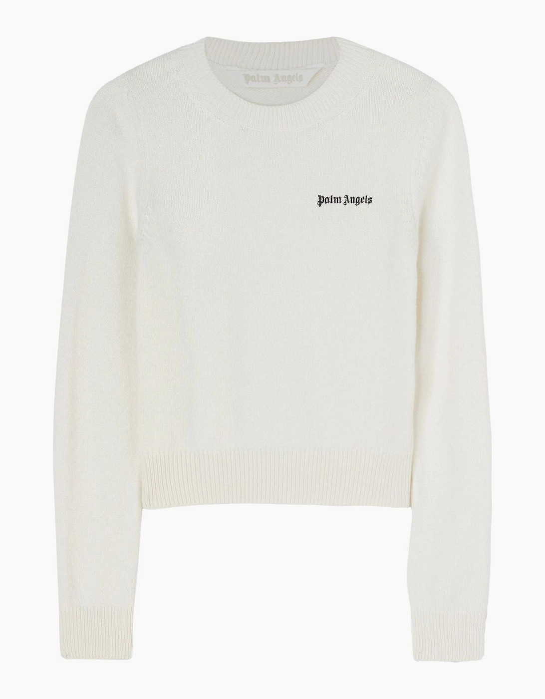 Women's Palm Angels Classic Logo Sweater White - Size: 18/16