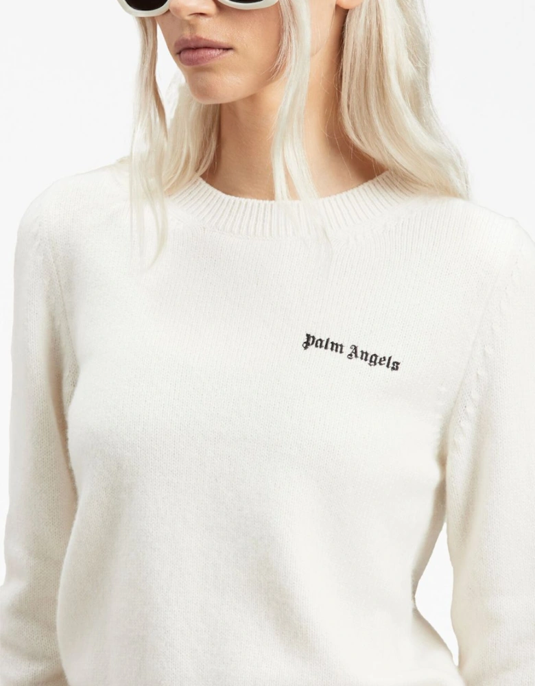 Classic Logo Sweater White