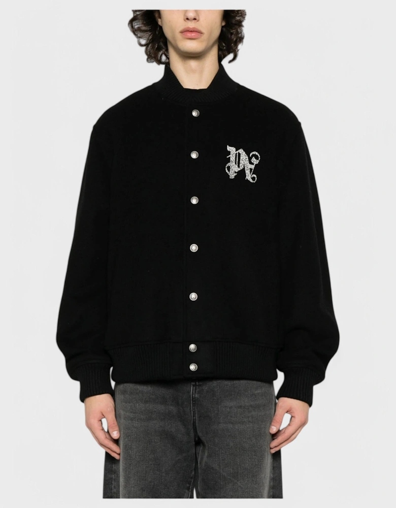Monogram Varsity Jacket 'Black/Off White'