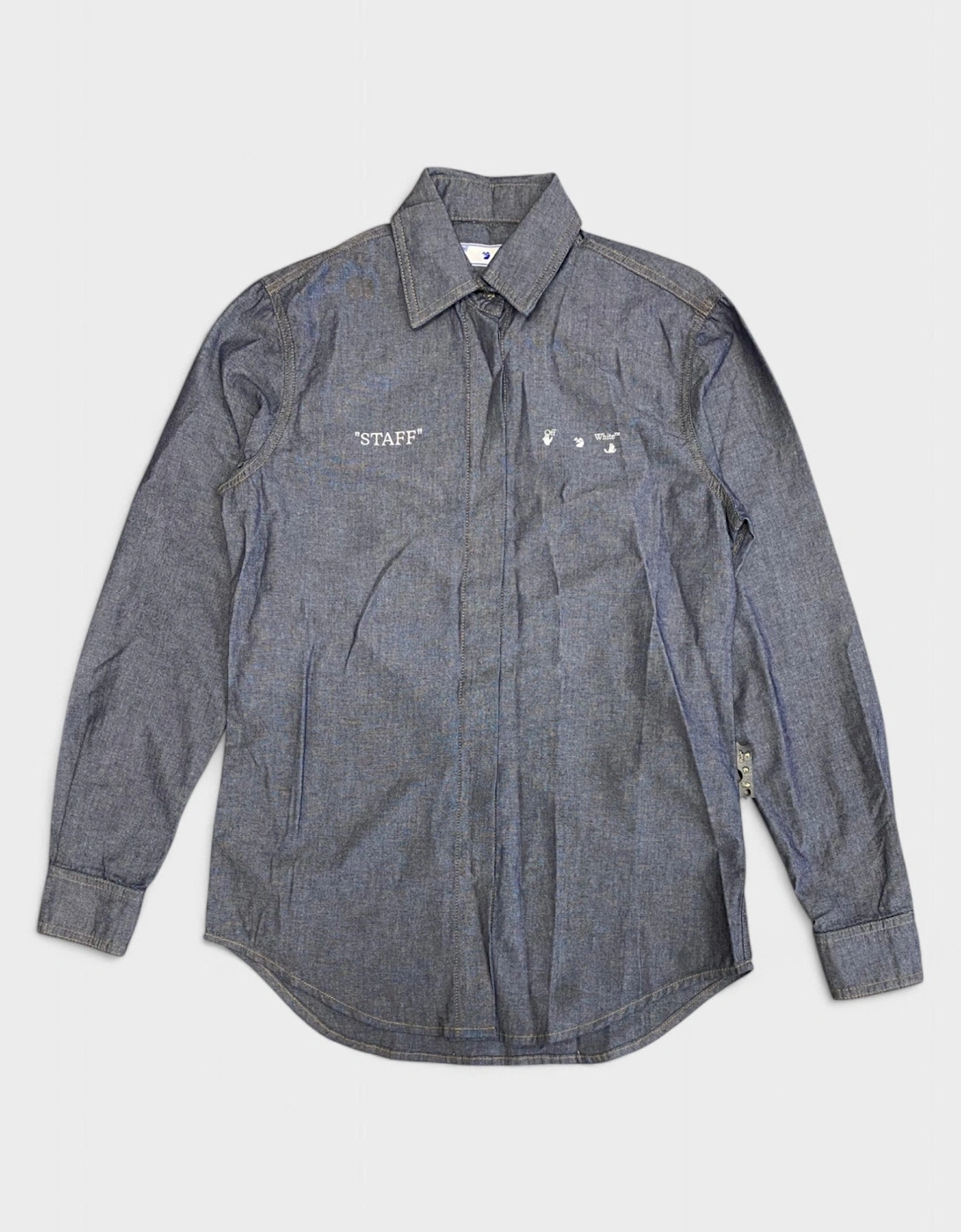 Staff Chambray Basic Shirt Blue, 5 of 4