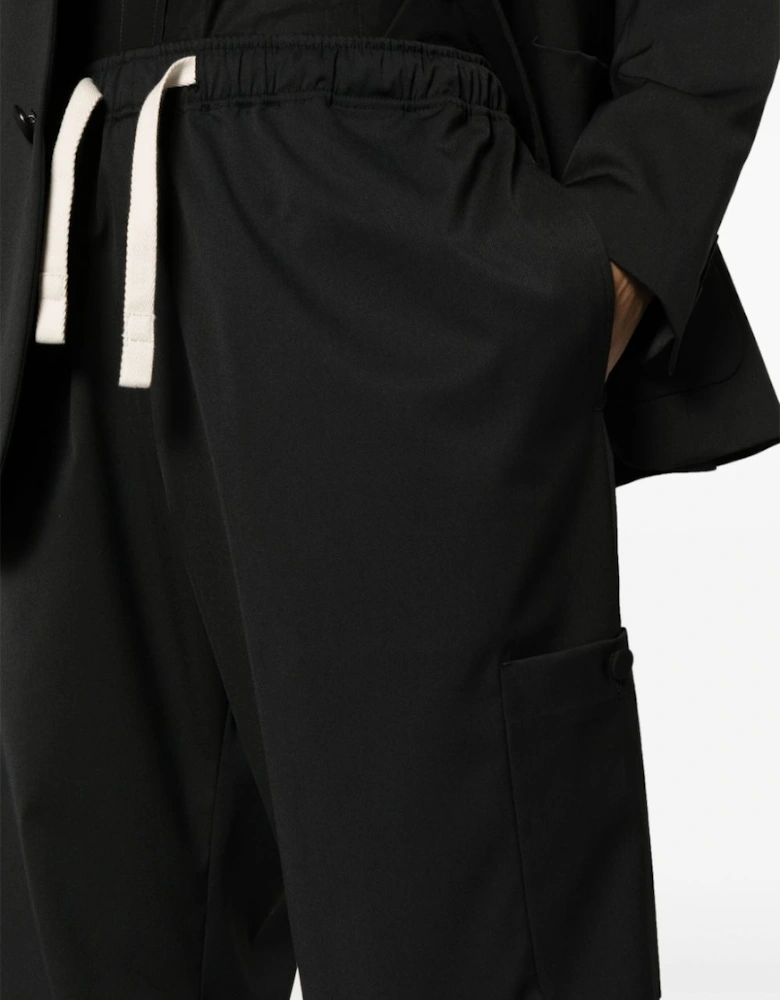 Monogram Loose Pants Black
