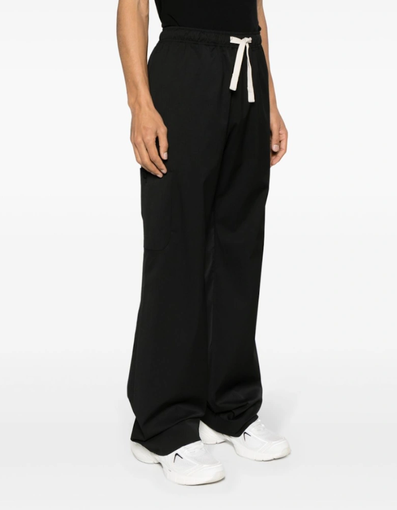 Monogram Loose Pants Black