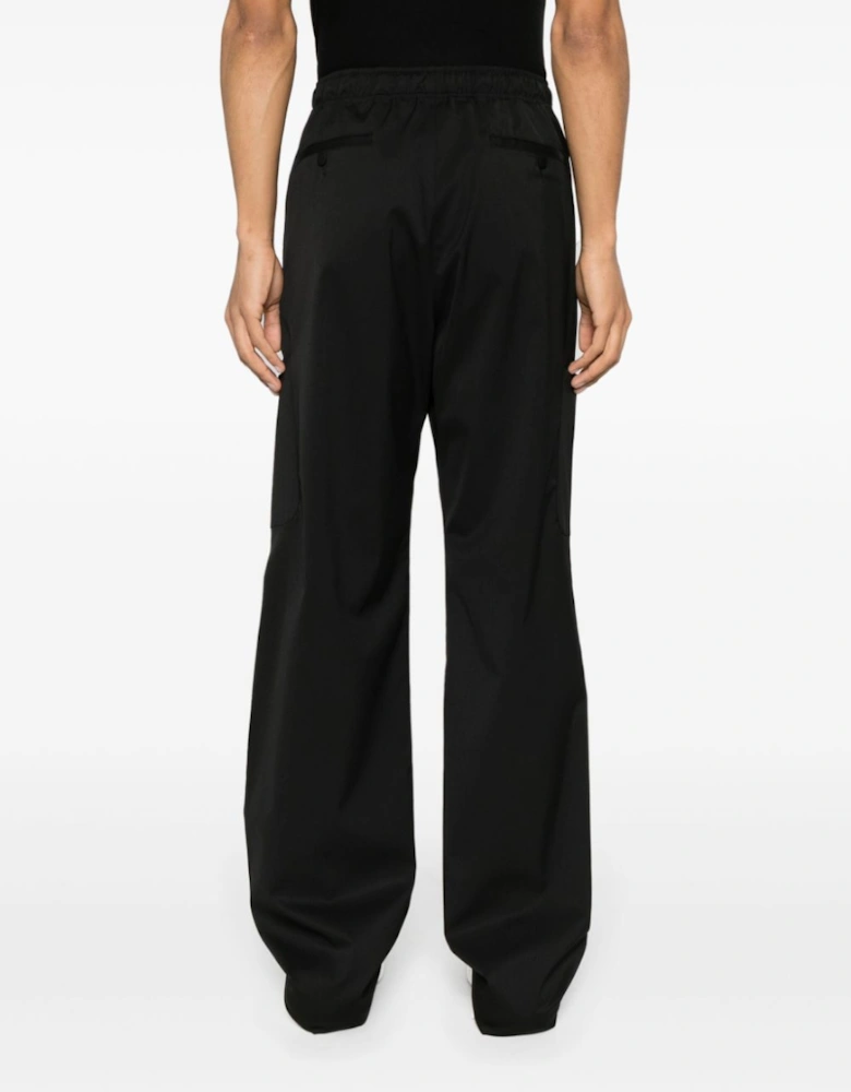 Monogram Loose Pants Black