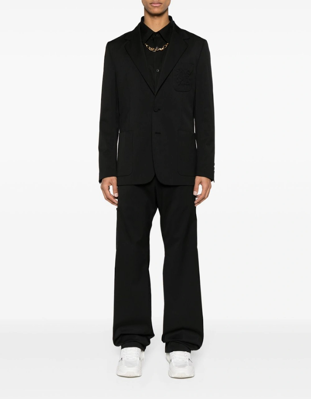 Monogram Loose Pants Black