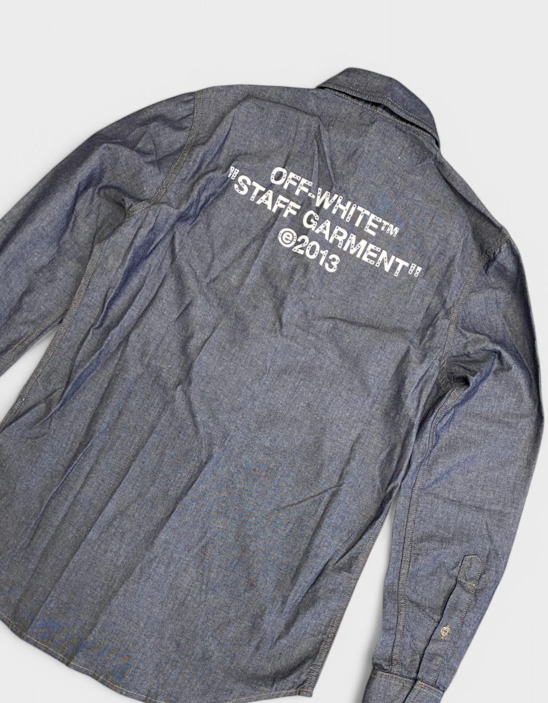 Staff Chambray Basic Shirt Blue